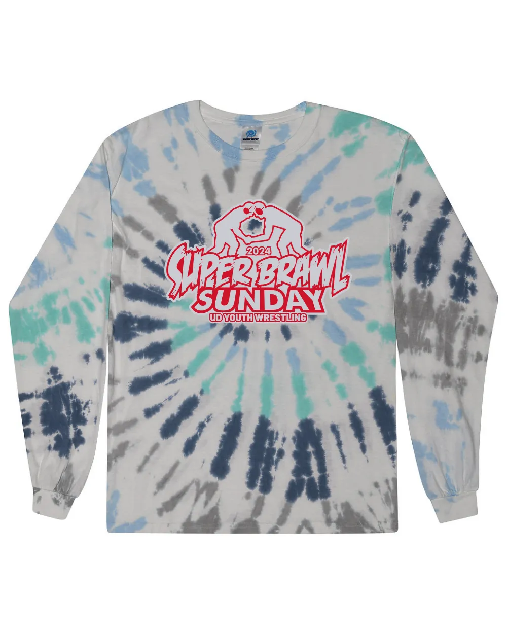 2024 Super Brawl Sunday Tie Dye Long Sleeve