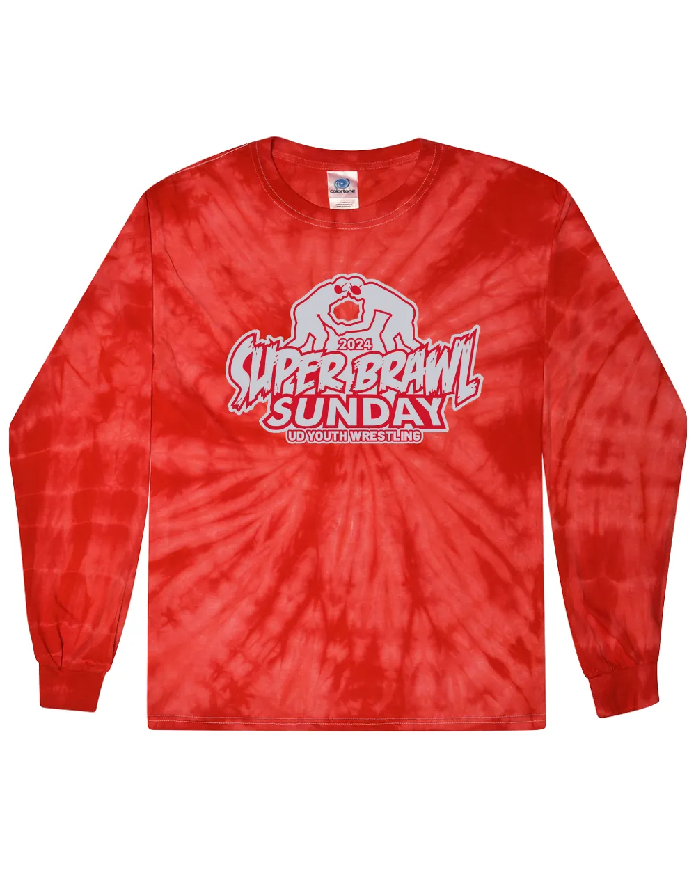 2024 Super Brawl Sunday Tie Dye Long Sleeve