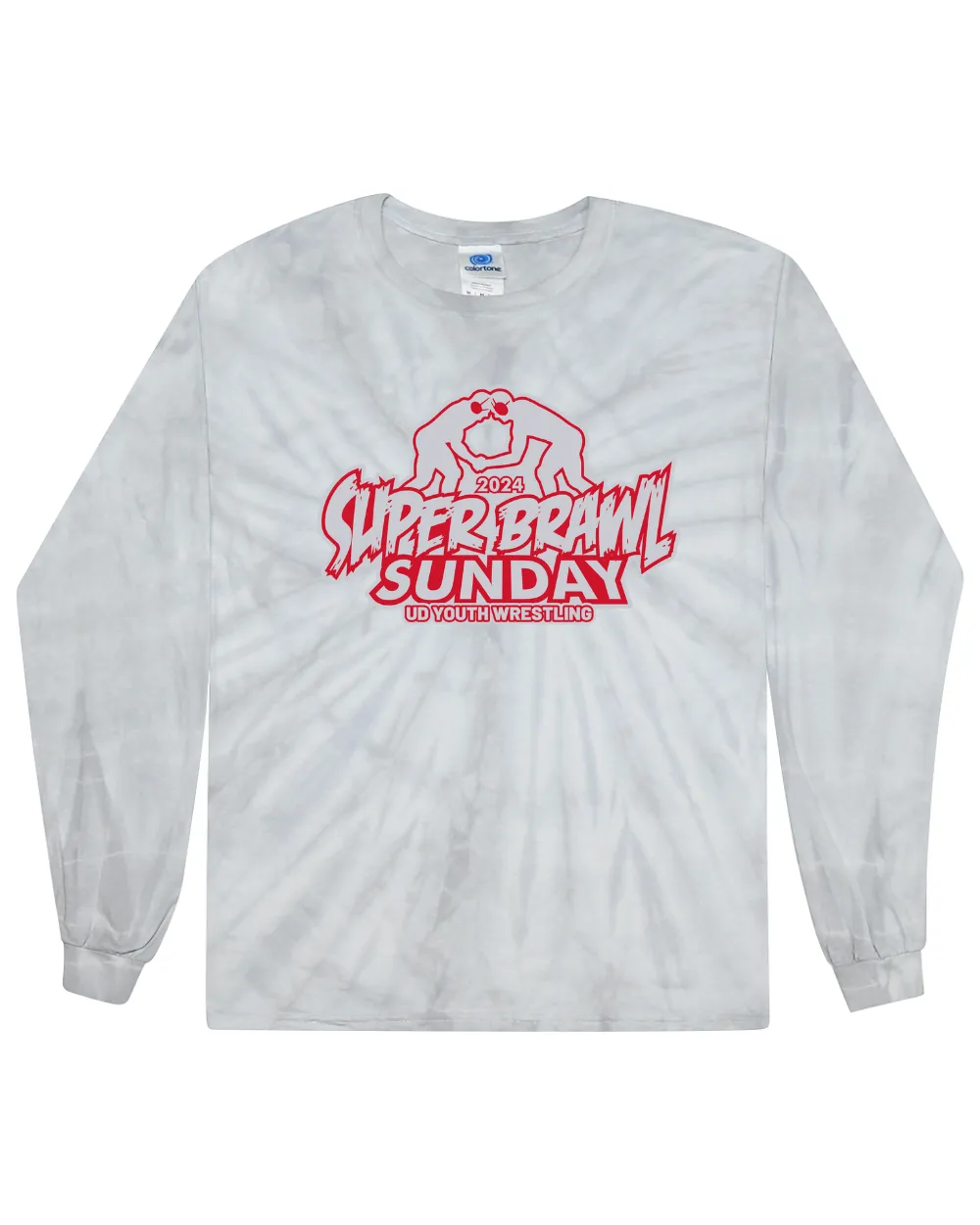 2024 Super Brawl Sunday Tie Dye Long Sleeve