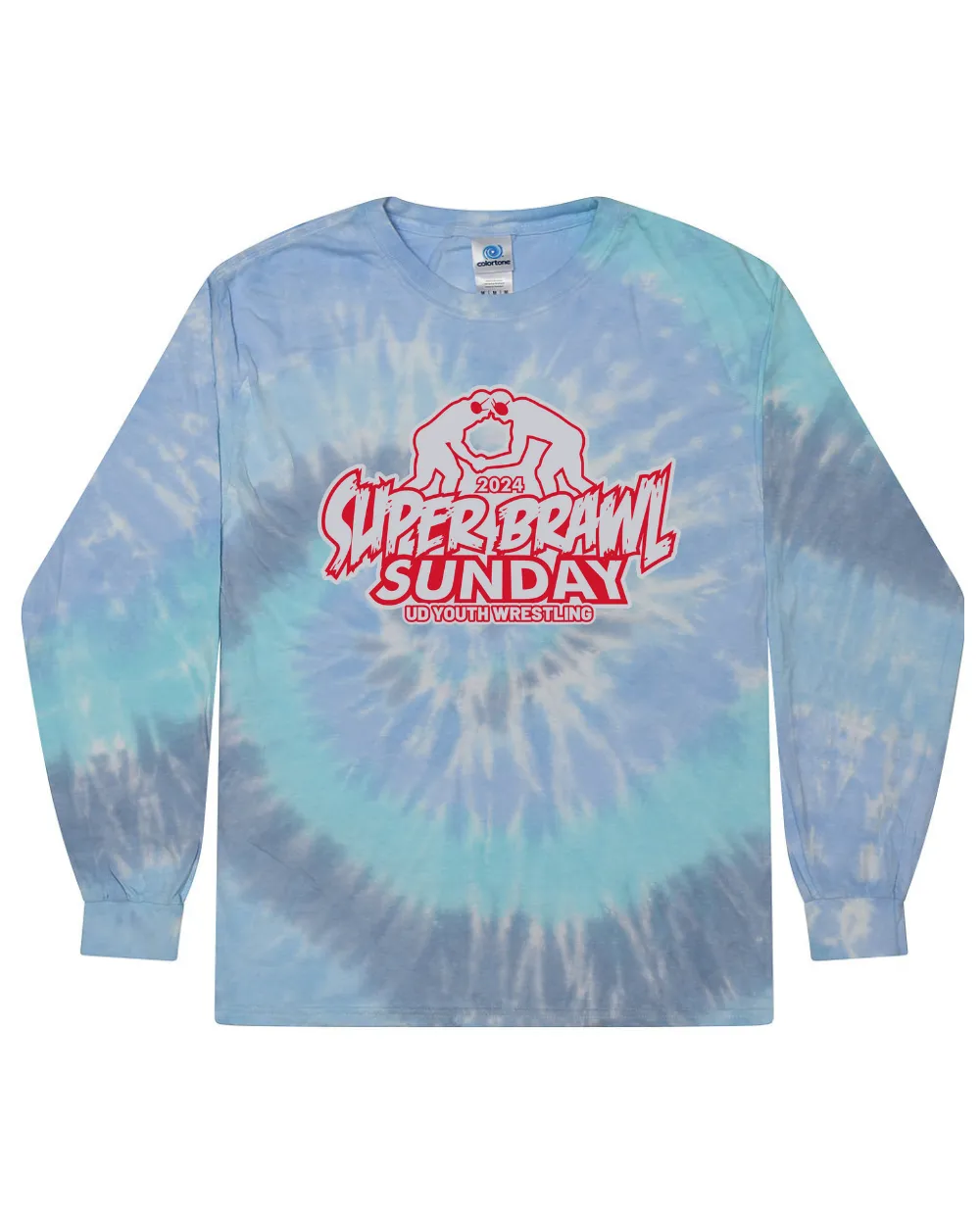 2024 Super Brawl Sunday Tie Dye Long Sleeve