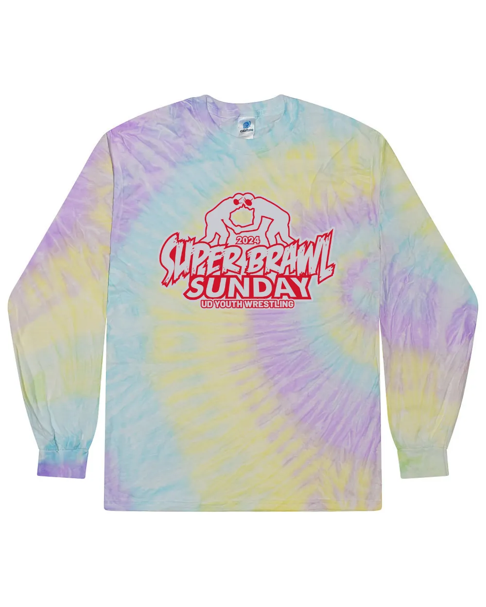 2024 Super Brawl Sunday Tie Dye Long Sleeve