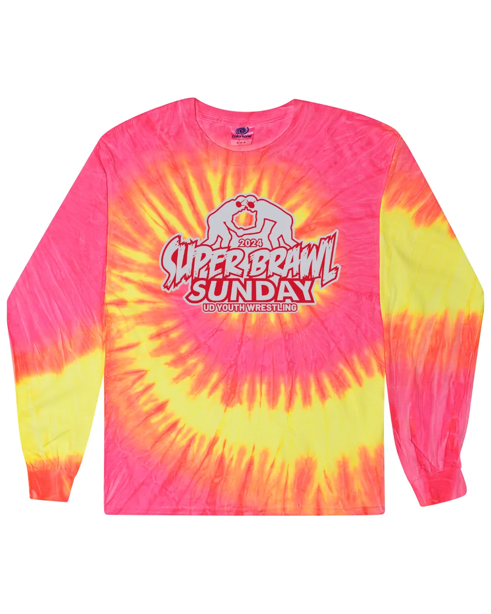 2024 Super Brawl Sunday Tie Dye Long Sleeve
