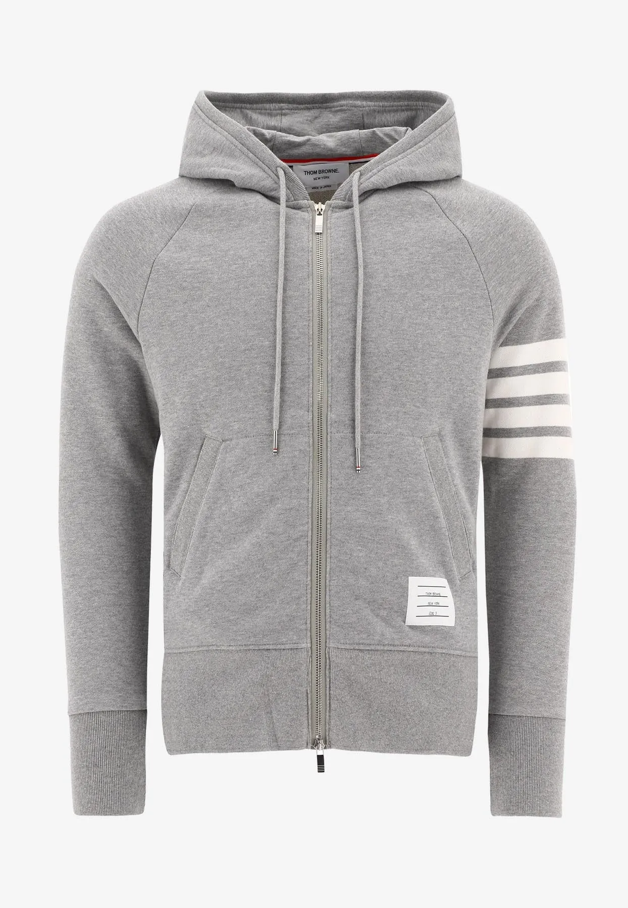 4-bar Stripes Zip-Up Hooded Sweatshirt