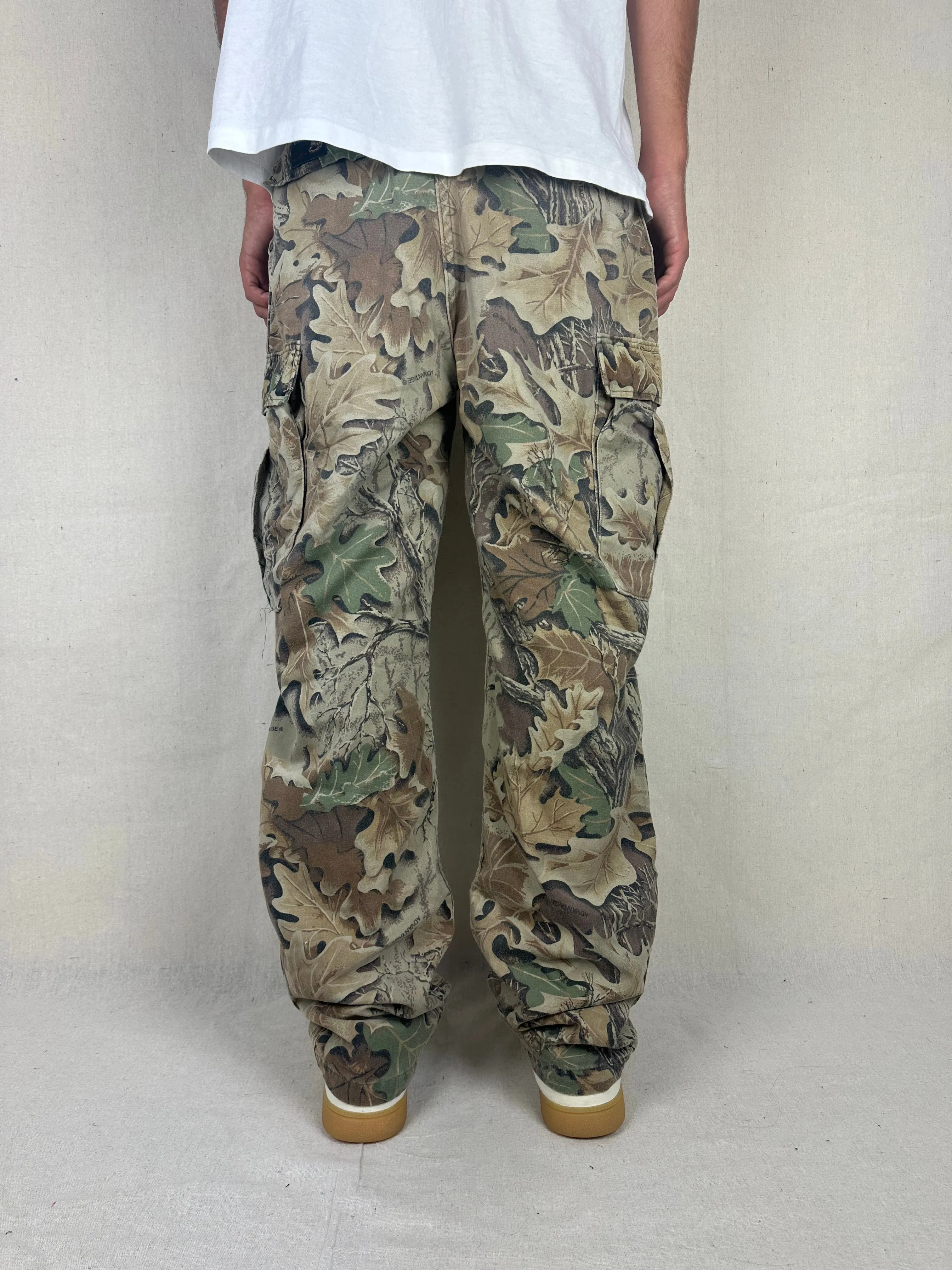 90's Realtree Camo USA Made Vintage Cargo Pants Size 34x33