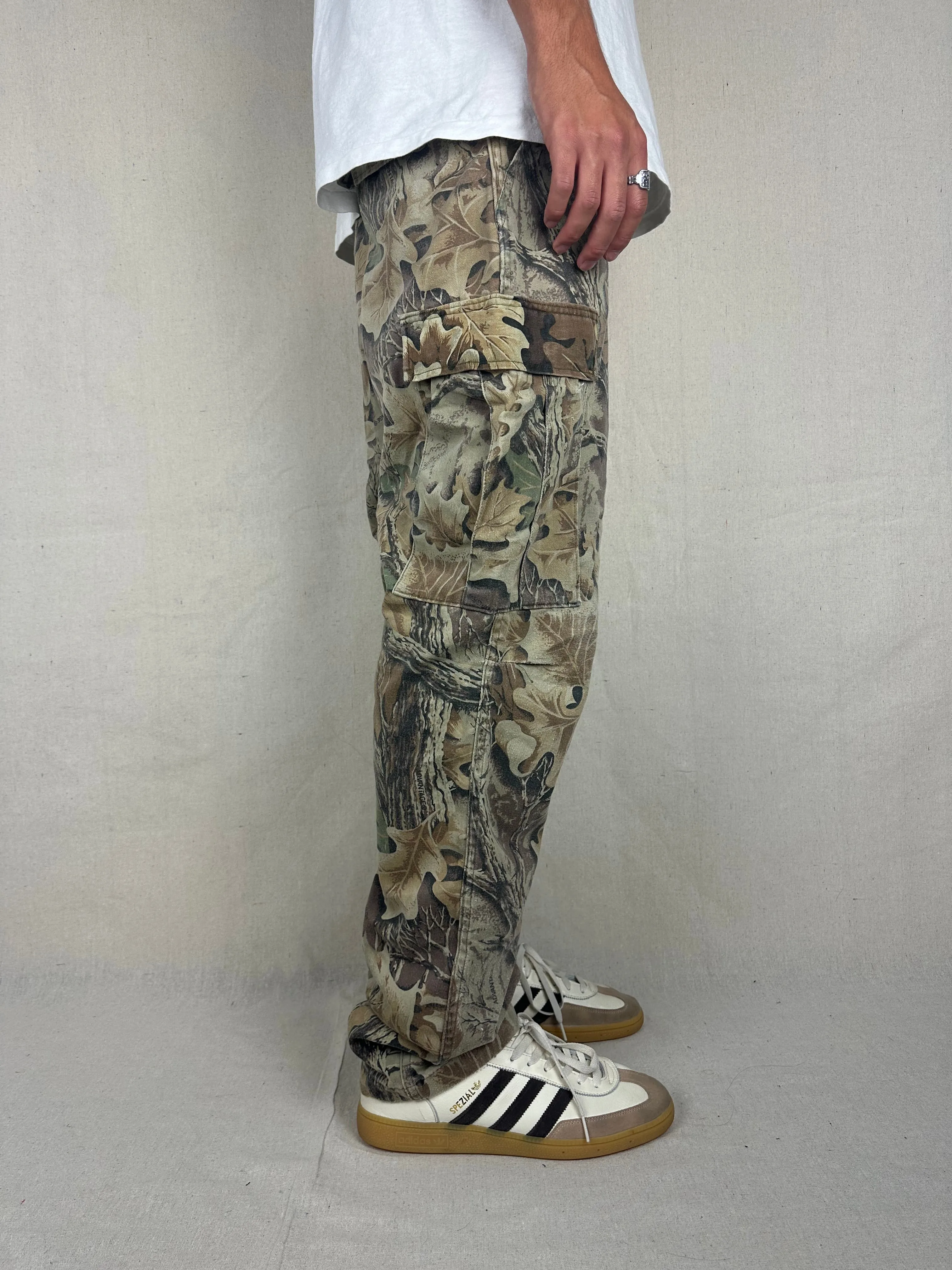 90's Realtree Camo USA Made Vintage Cargo Pants Size 34x33