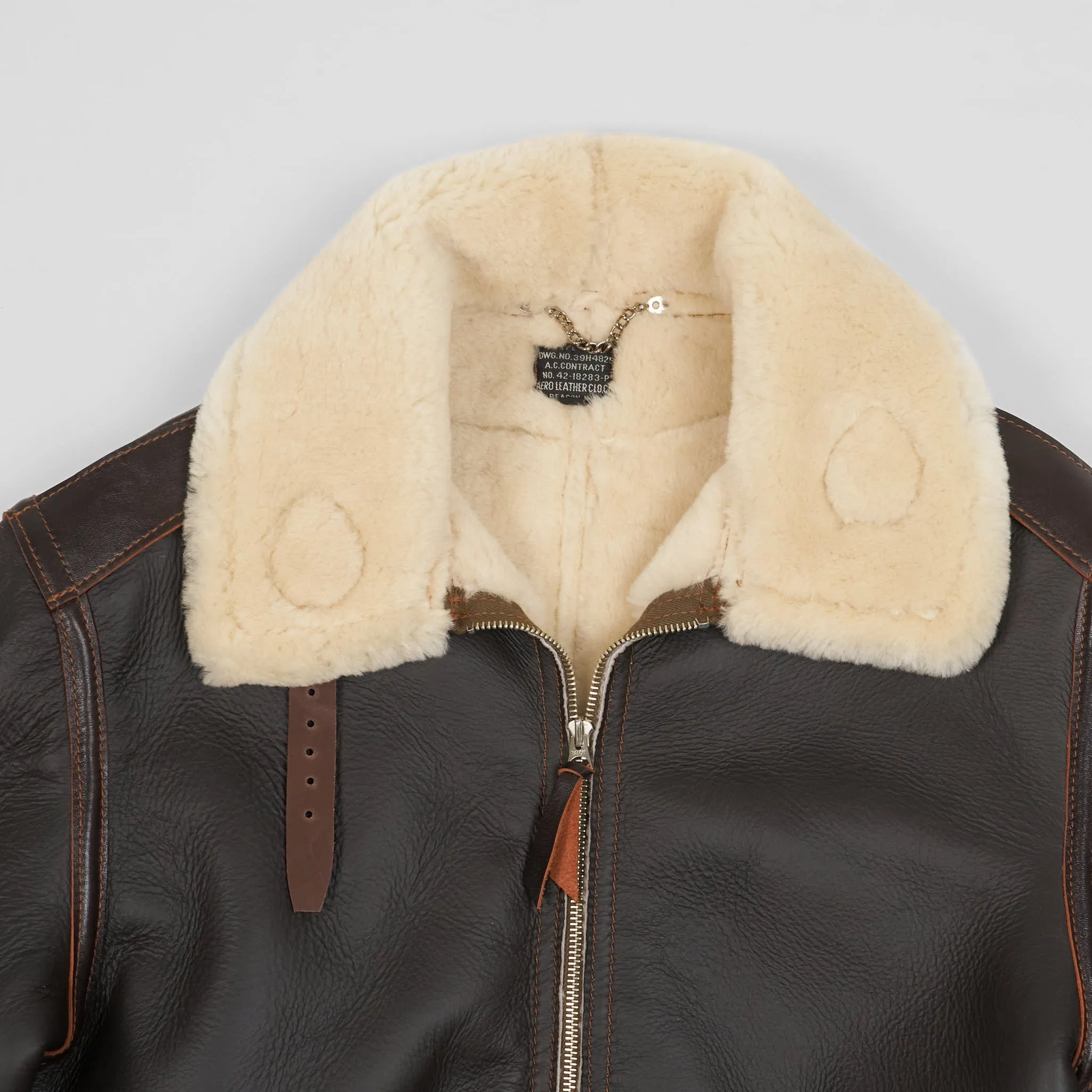 Aero Leathers B-6 USAAF Shearling Bomber Leather Jacket