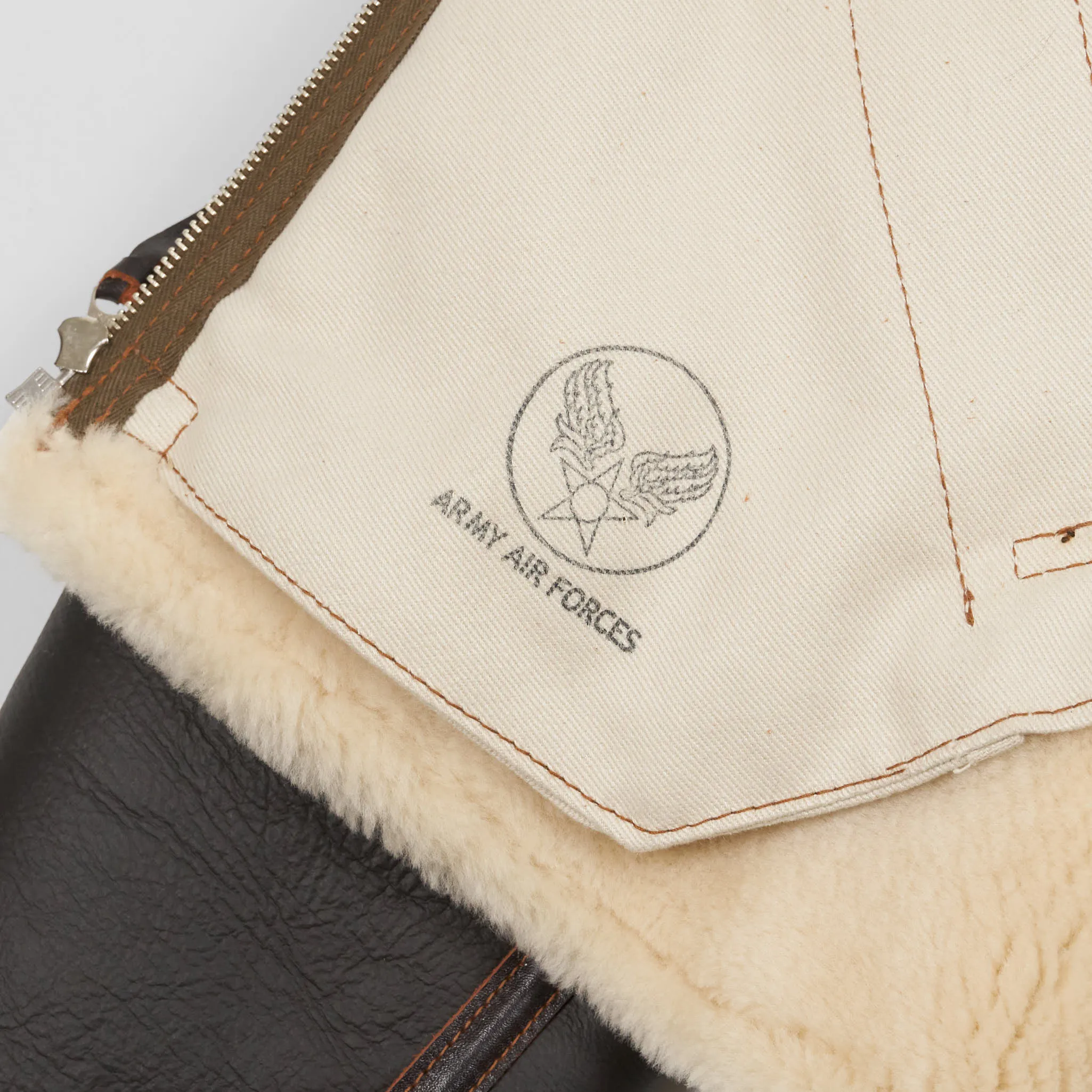 Aero Leathers B-6 USAAF Shearling Bomber Leather Jacket