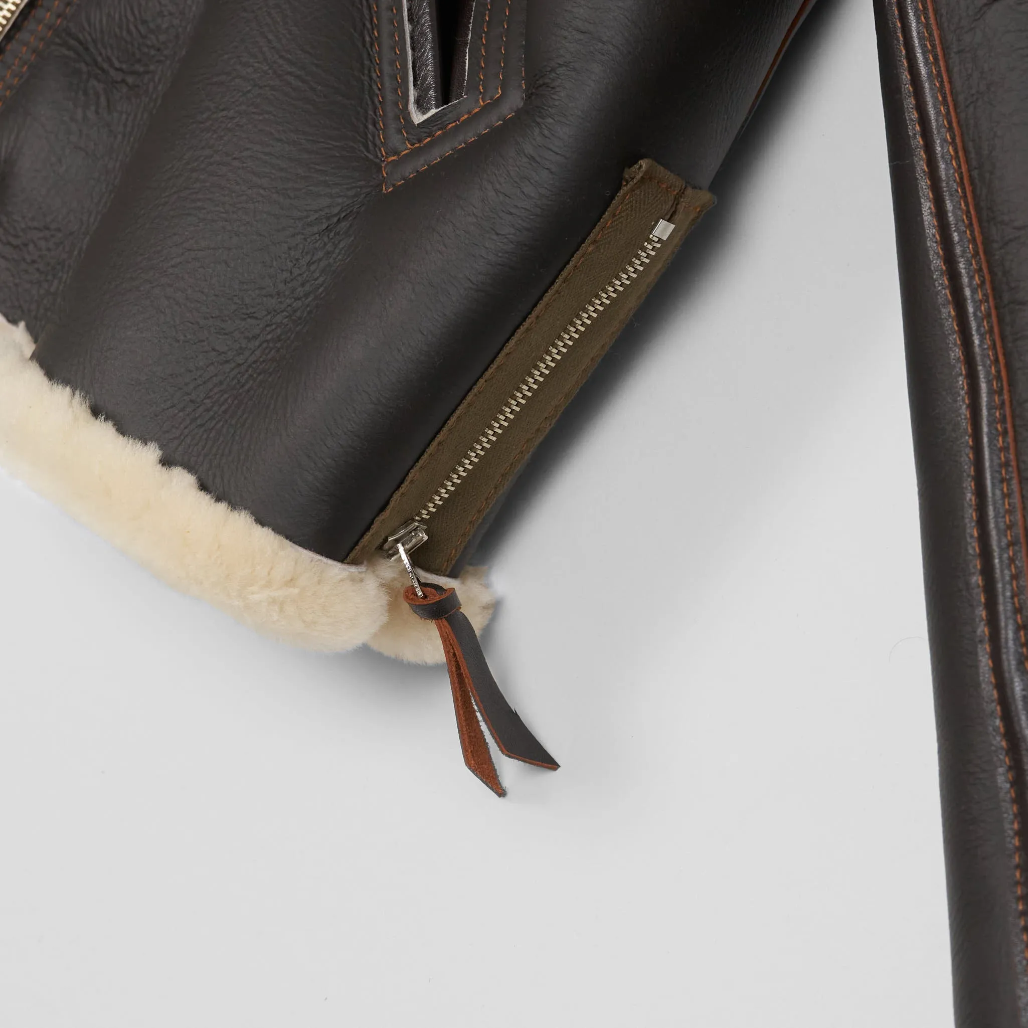 Aero Leathers B-6 USAAF Shearling Bomber Leather Jacket