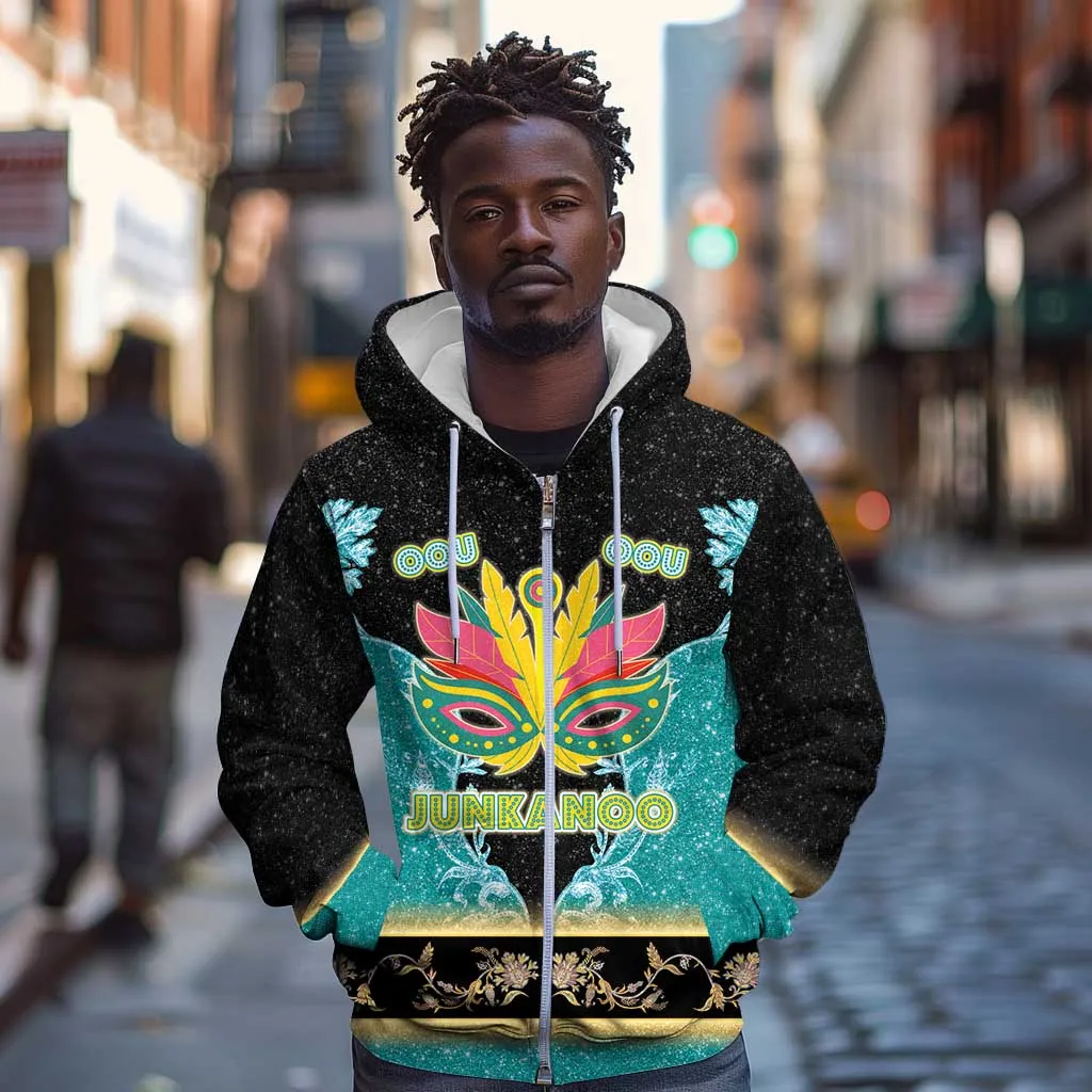 Afro Bahamians Junkanoo Zip Hoodie Junkanoo Is Life LT05