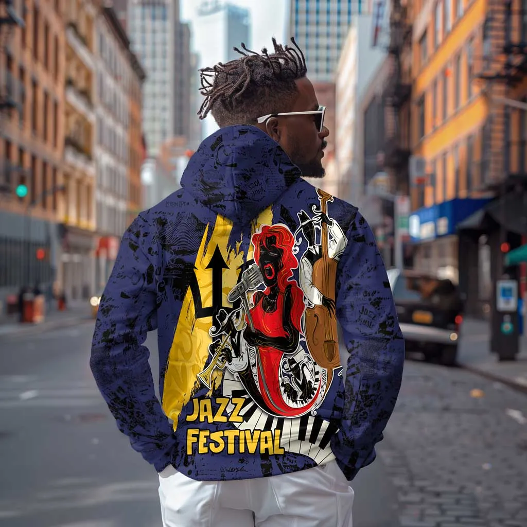Afro-Barbados Jazz Festival Zip Hoodie Abstract Jazz Art LT03