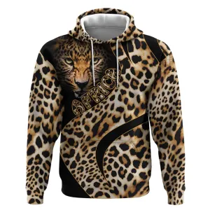 Afro Leopard Skin Pattern Hoodie Version 01 LT9