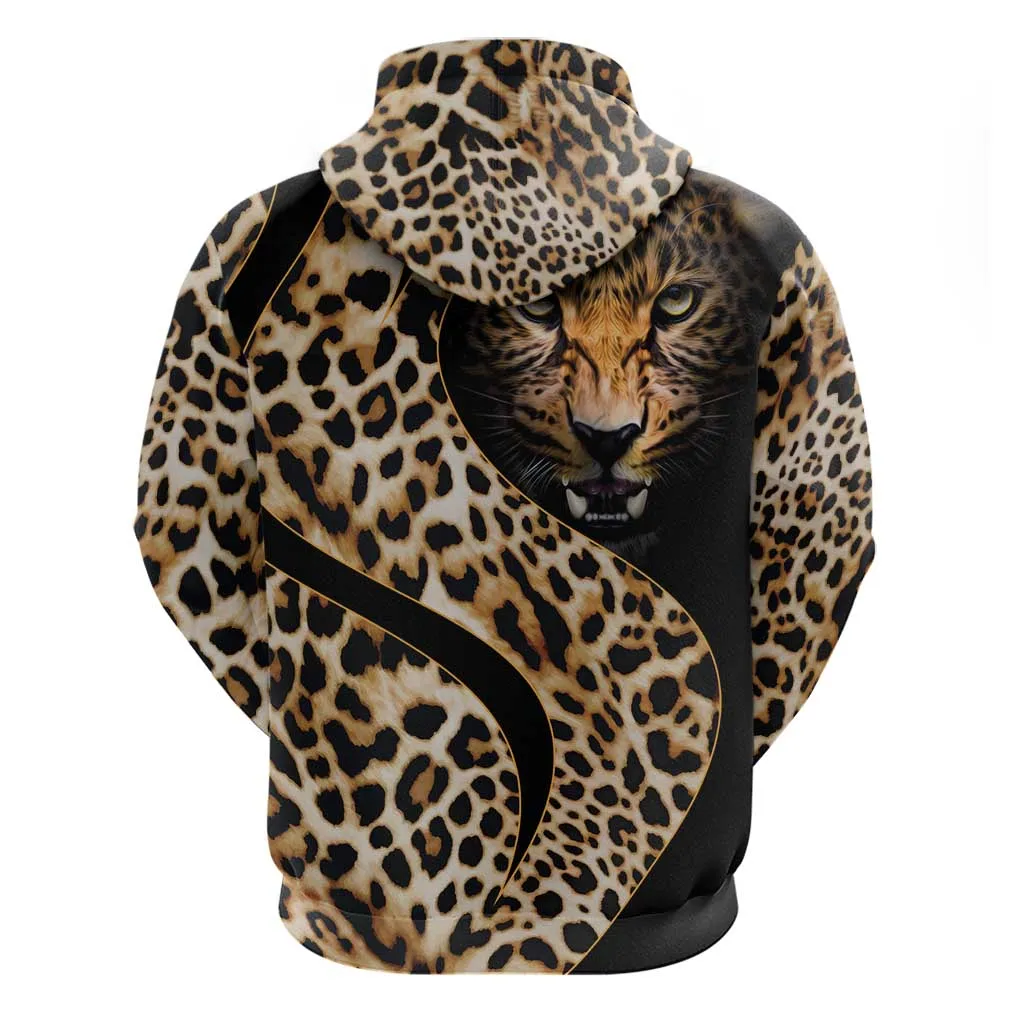 Afro Leopard Skin Pattern Hoodie Version 01 LT9
