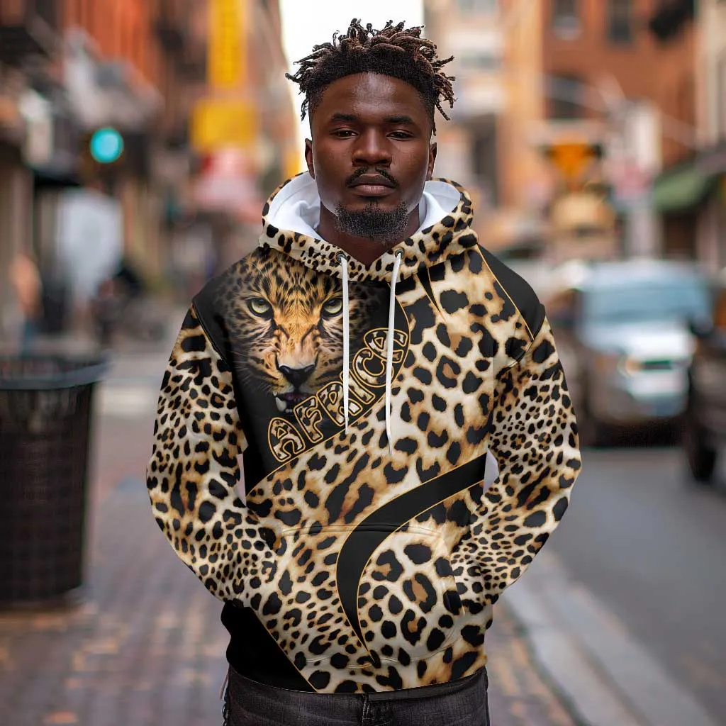 Afro Leopard Skin Pattern Hoodie Version 01 LT9