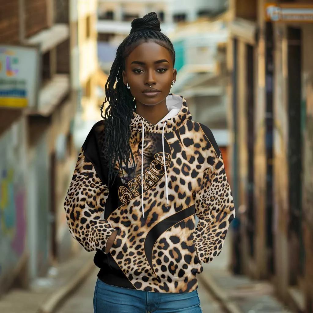 Afro Leopard Skin Pattern Hoodie Version 01 LT9