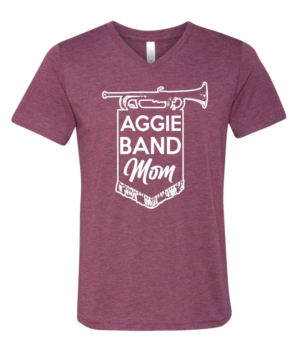 Aggie Band Mom V-Neck T-Shirt