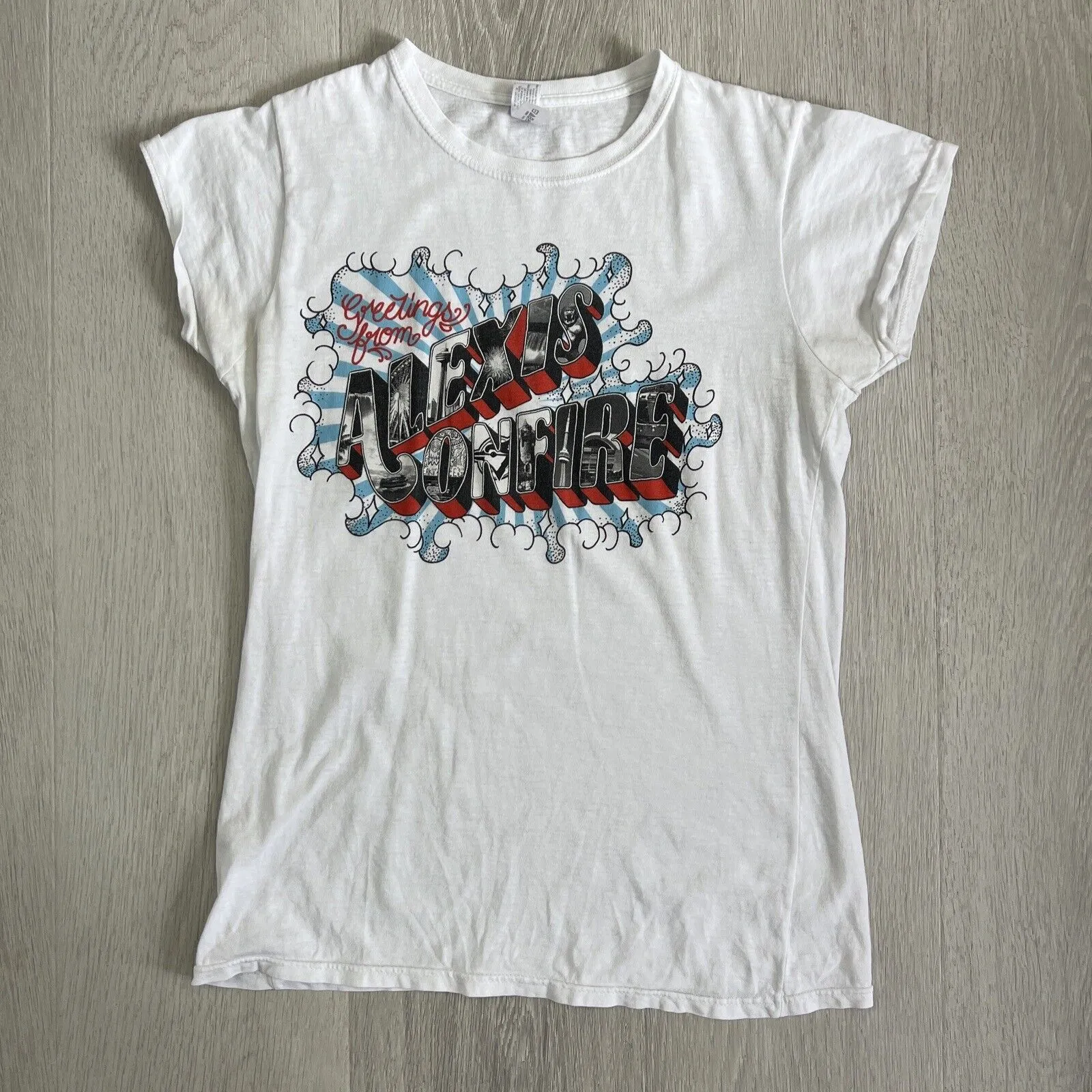 Alex Is On FIre AlexIsOnFIre Band Music  White T-Shirts x 2