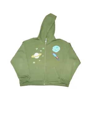 All Over Space Zip Up