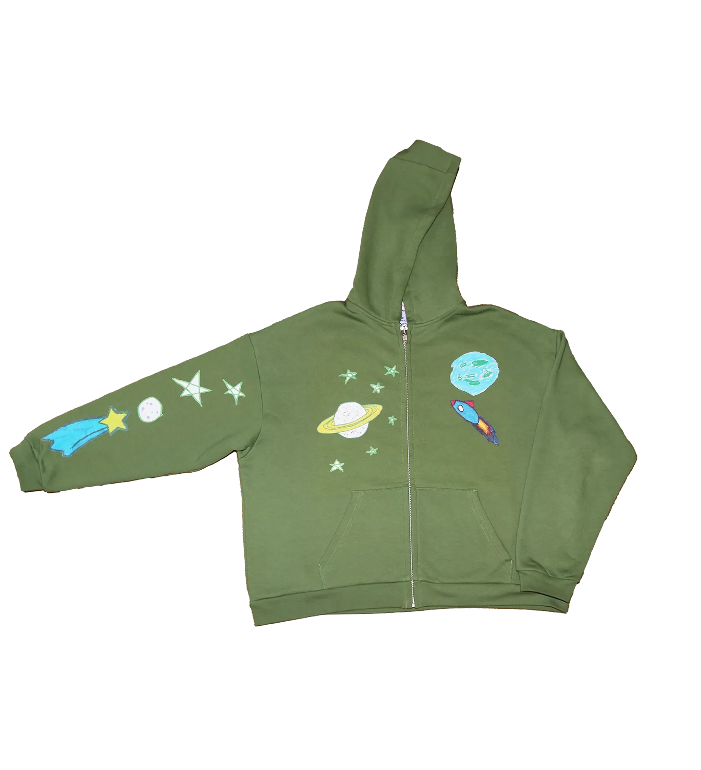 All Over Space Zip Up