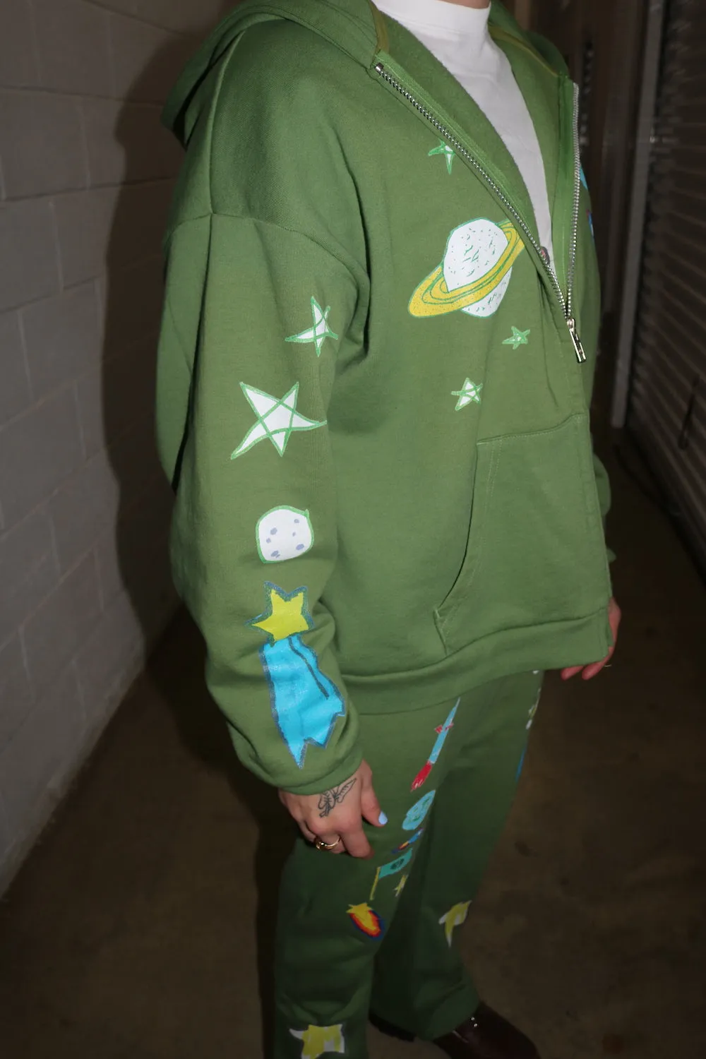 All Over Space Zip Up