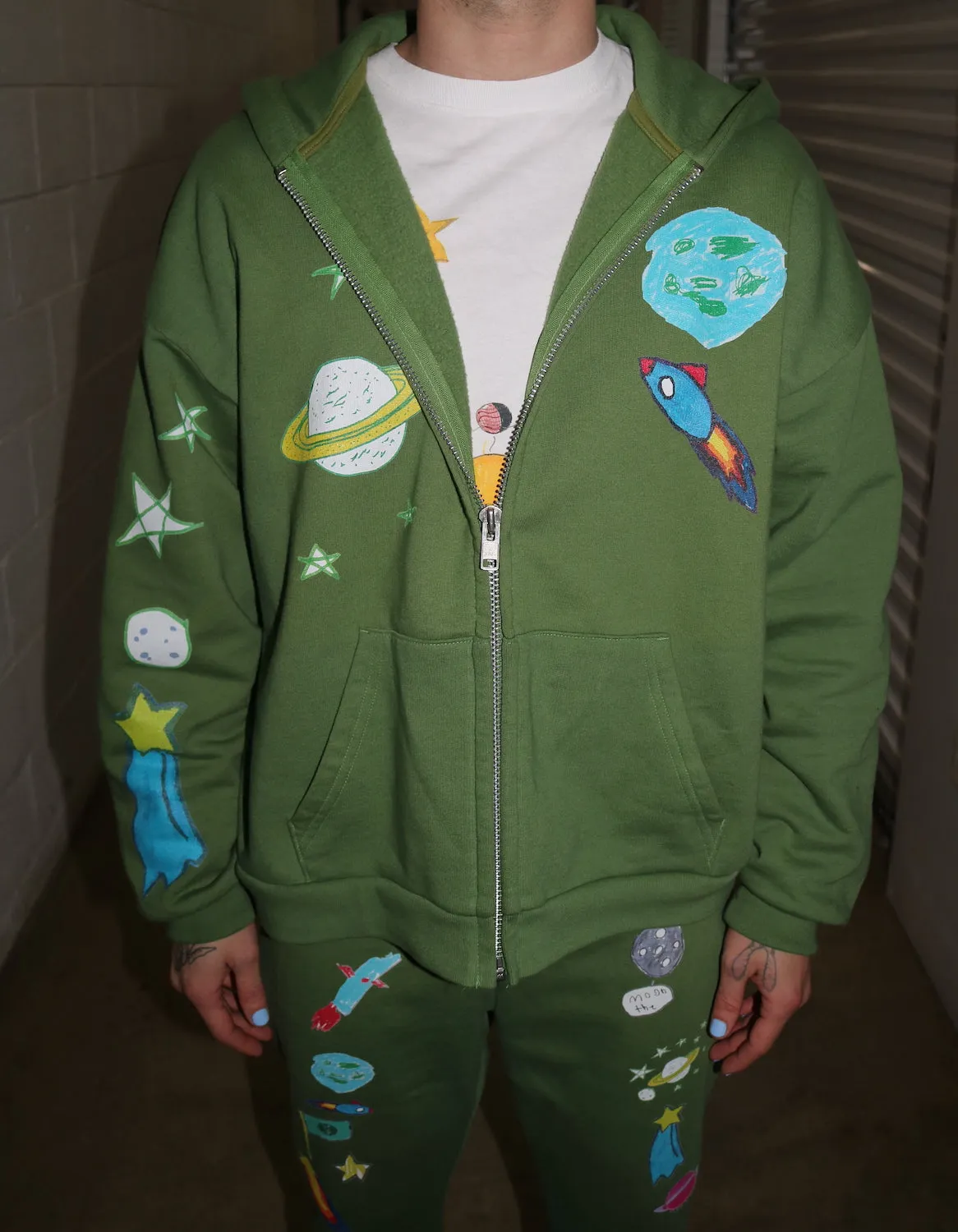 All Over Space Zip Up