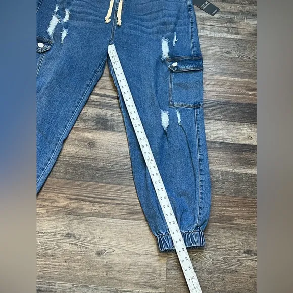 Americanbazi Blue Jean Cargo Pants / (NWT) Size: 3X / Color: Blue