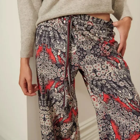 Anthropologie Florence Balducci Menagerie Flannel Sleep Pants