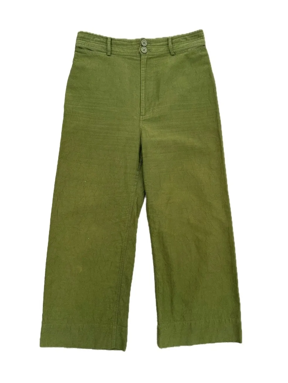 Apiece Apart Olive Wide-Leg Pants
