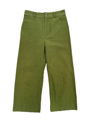Apiece Apart Olive Wide-Leg Pants
