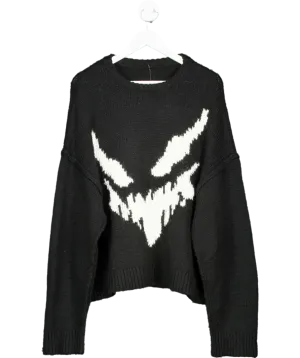 ARCANA Black GHOST Knit Jumper UK M