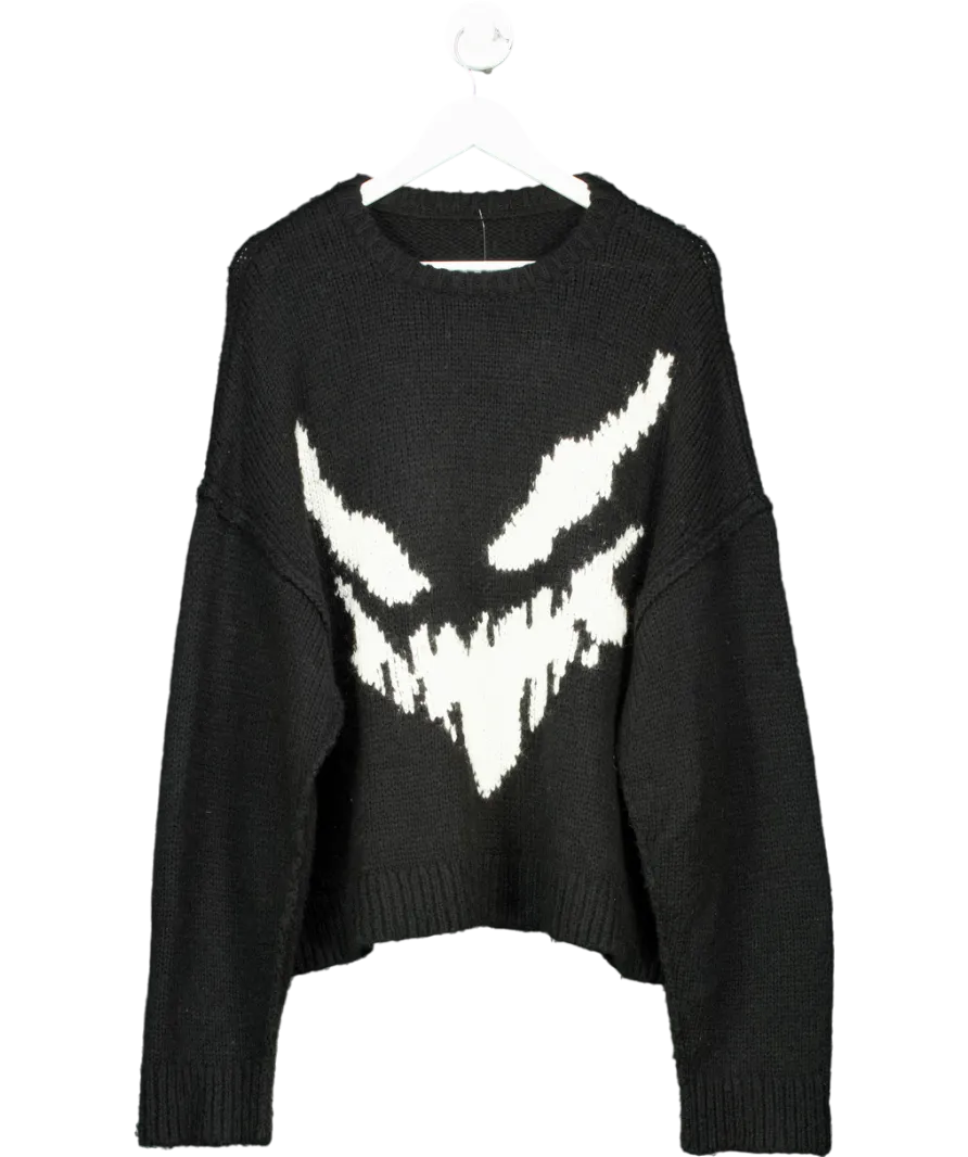 ARCANA Black GHOST Knit Jumper UK M