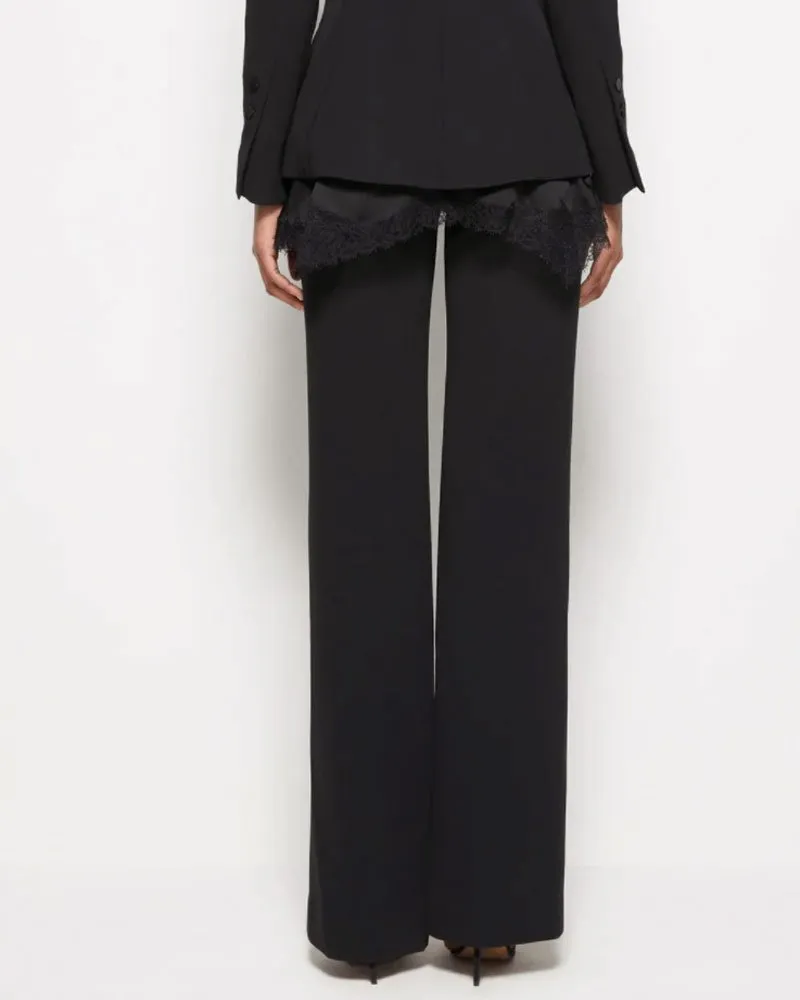 Ariah Crepe Satin Combo Front Slit Pant