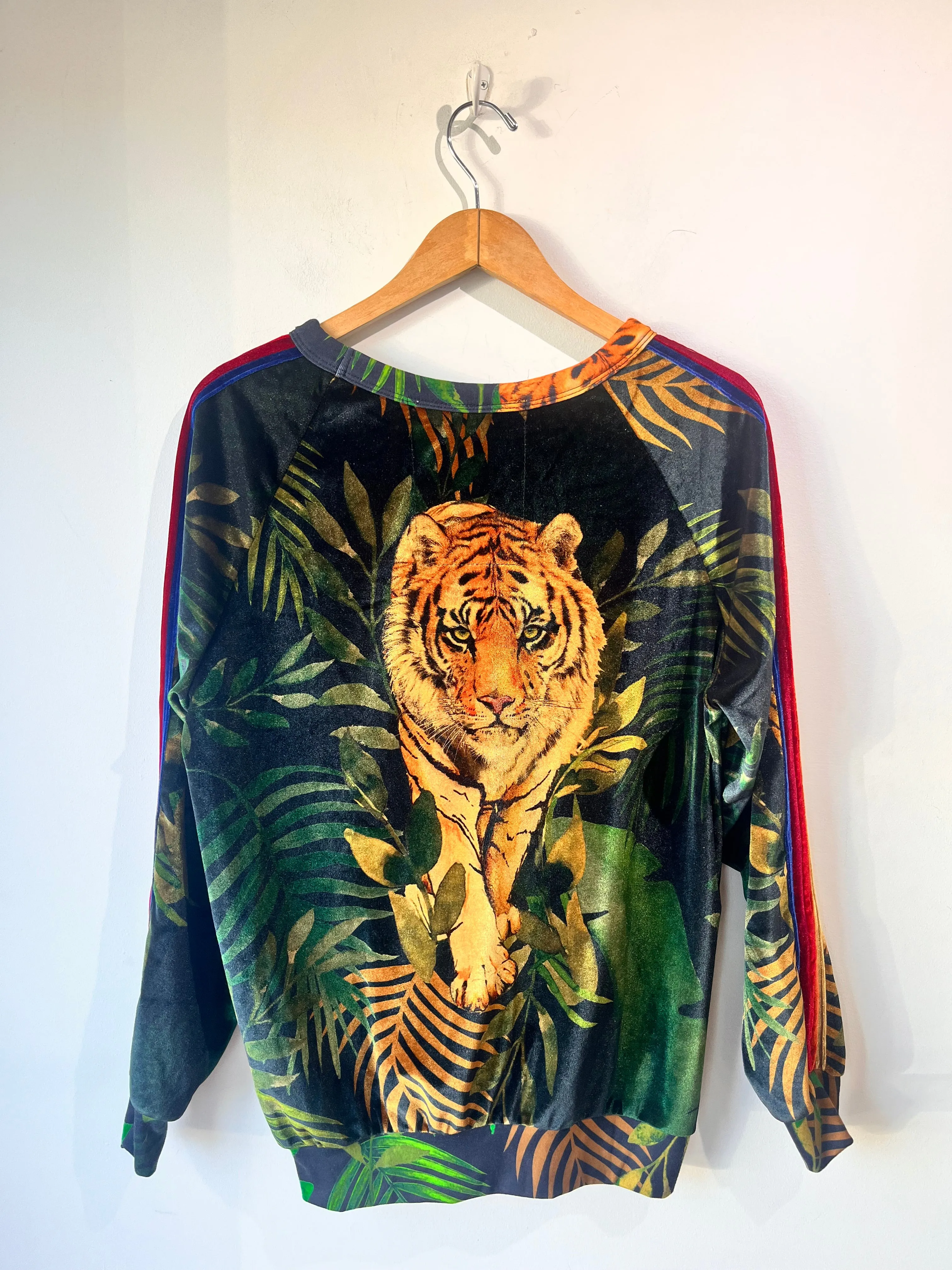 Aviator Nation Velour Tiger Sweatshirt