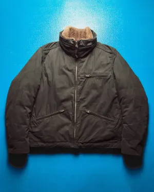 AW 2005 2in1 Brushed Washed Black Shell   Square Quilted Goose Down Puffer Liner  Jacket (~L~)