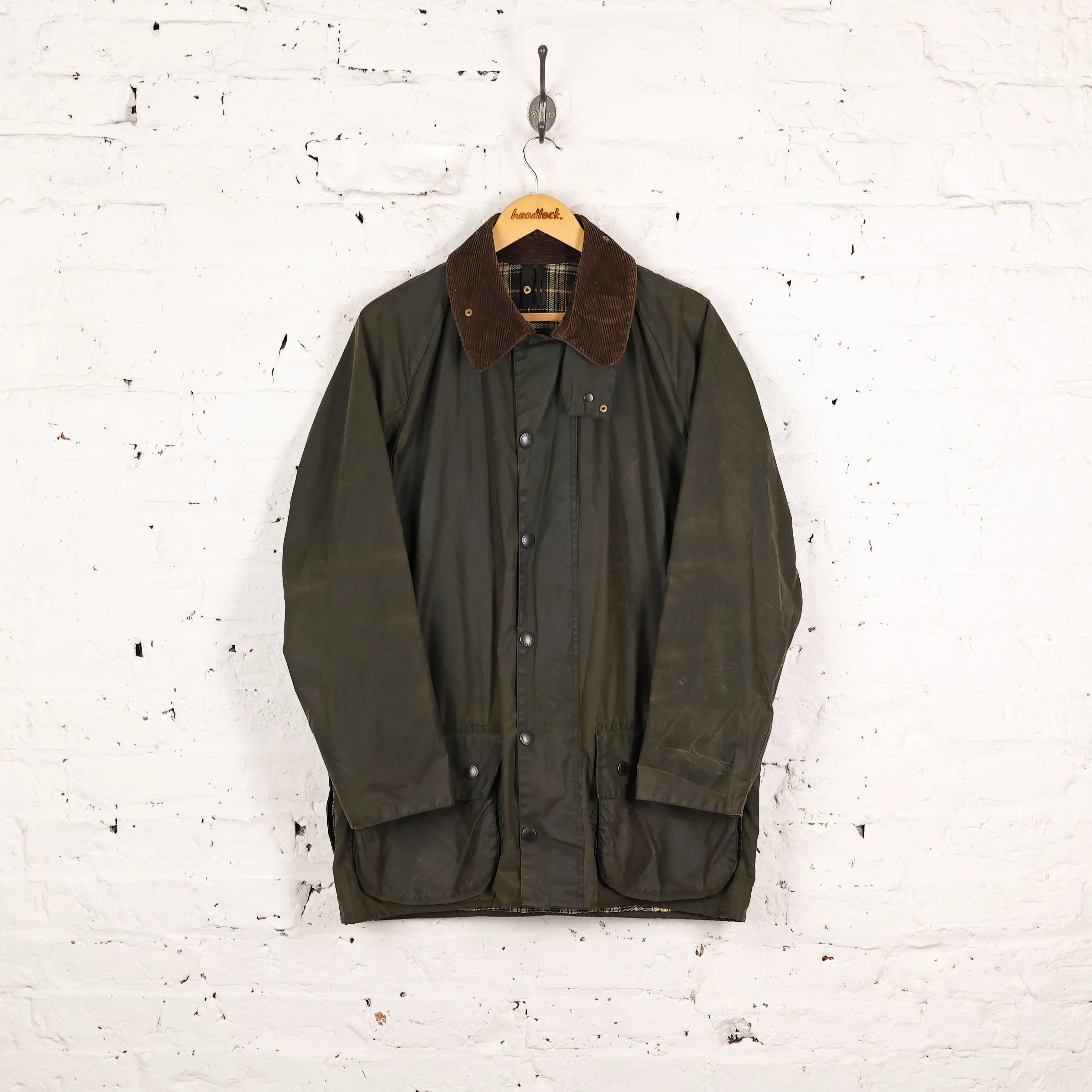 Barbour Beaufort Wax Jacket - Green - M