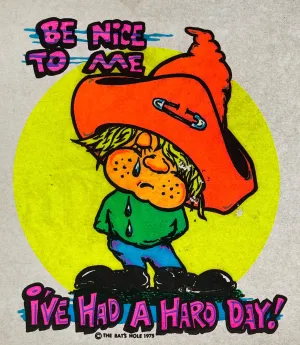 Be Nice To Me... Vintage Iron On Heat Transfer