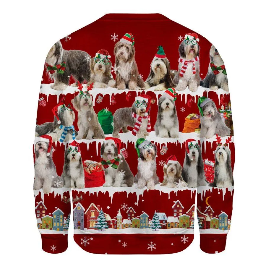 Bearded Collie - Snow Christmas - Premium Sweatshirt