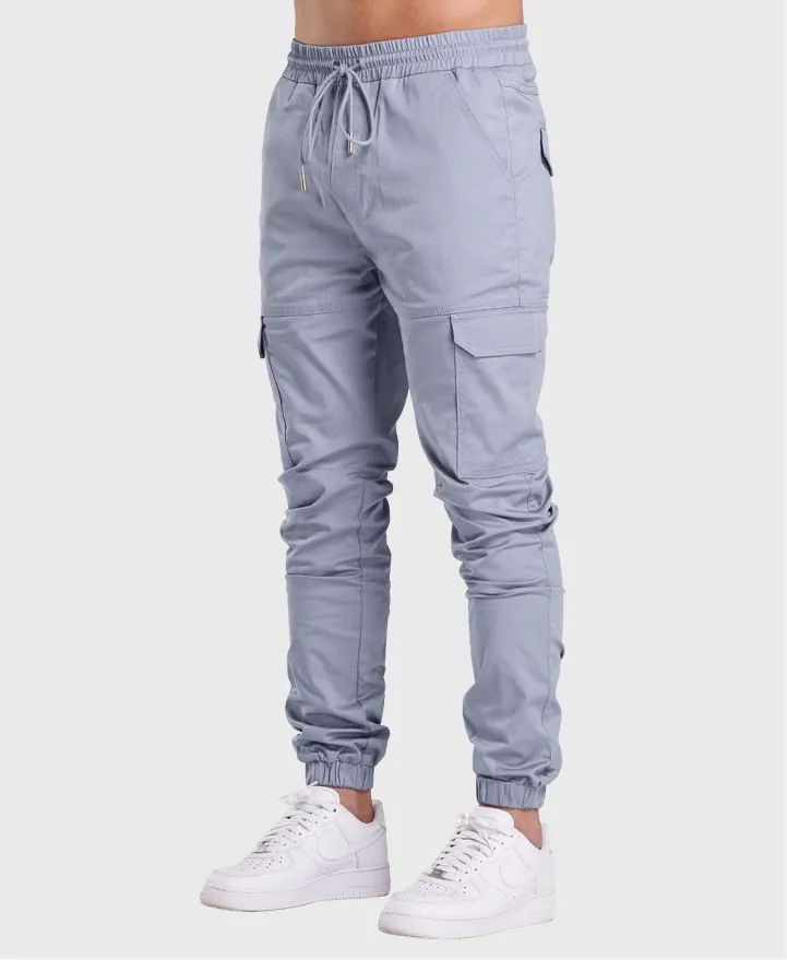 Bee Inspired Rivero Cargo Pants Dusky Blue