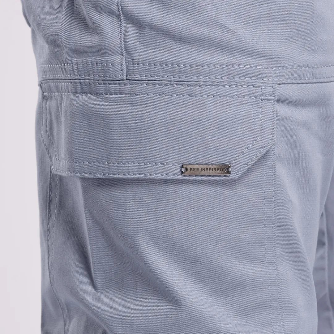 Bee Inspired Rivero Cargo Pants Dusky Blue