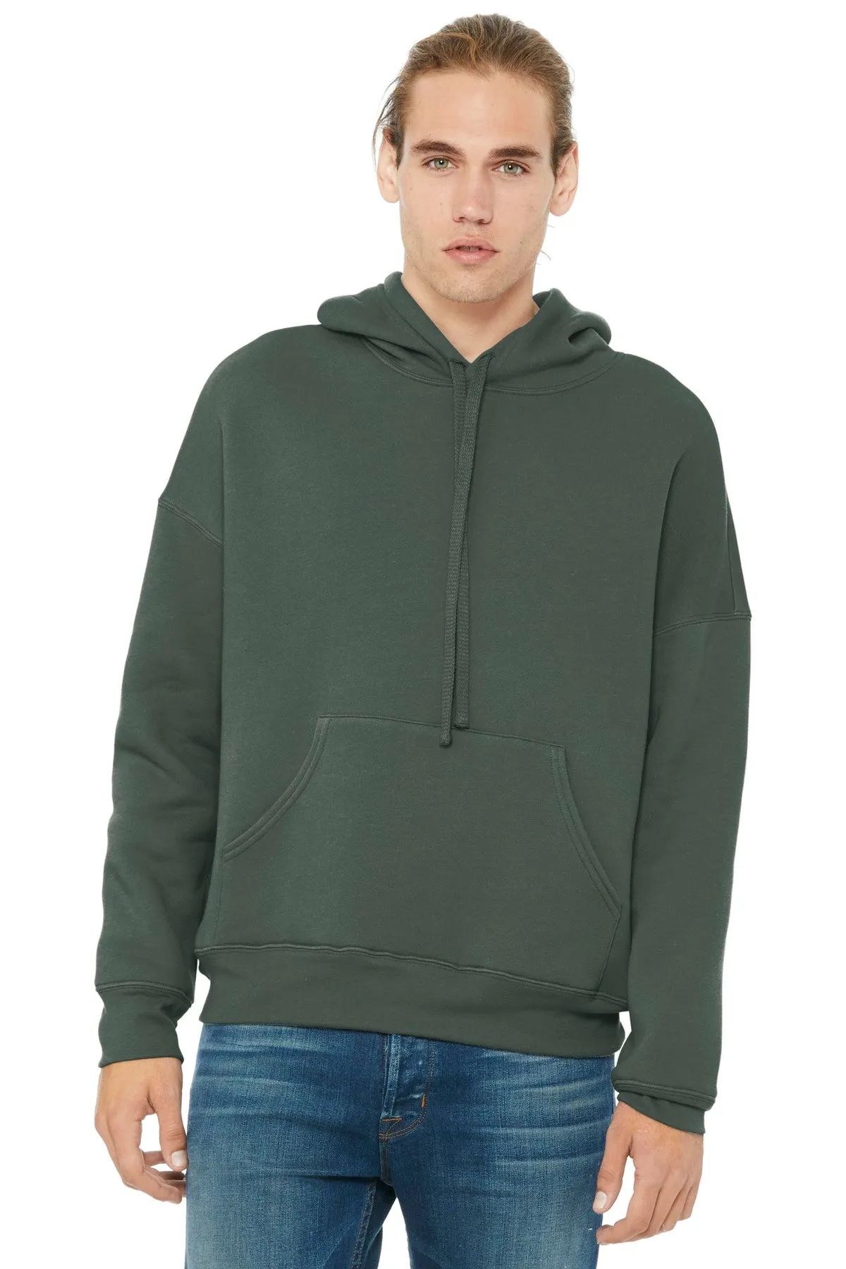 BELLA CANVAS  Unisex Sponge Fleece Pullover DTM Hoodie. BC3729 Military Green