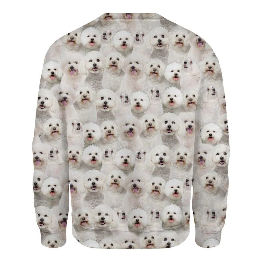 Bichon Frise - Full Face - Premium Sweatshirt