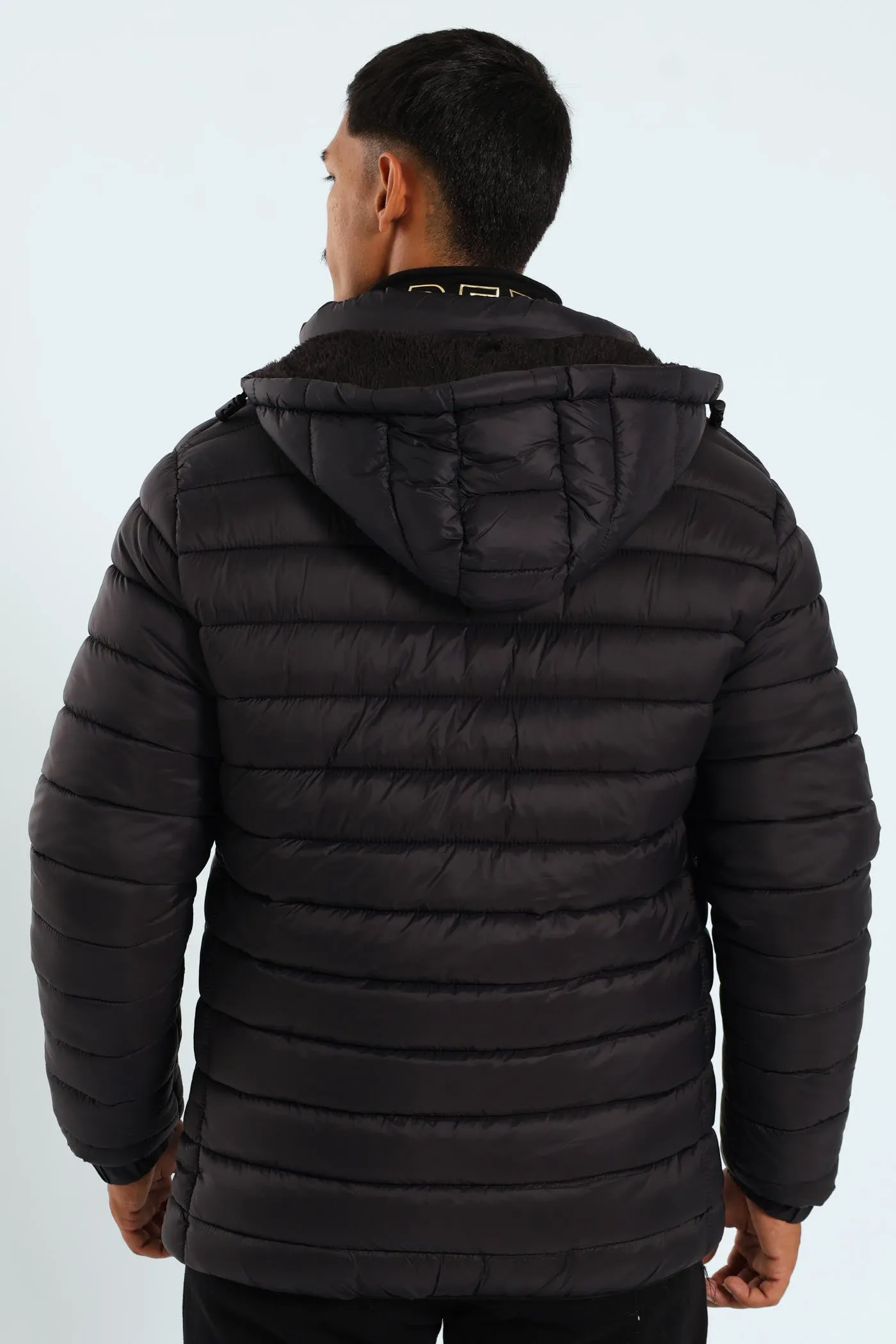 Billy Fur Lined Puffer - Black