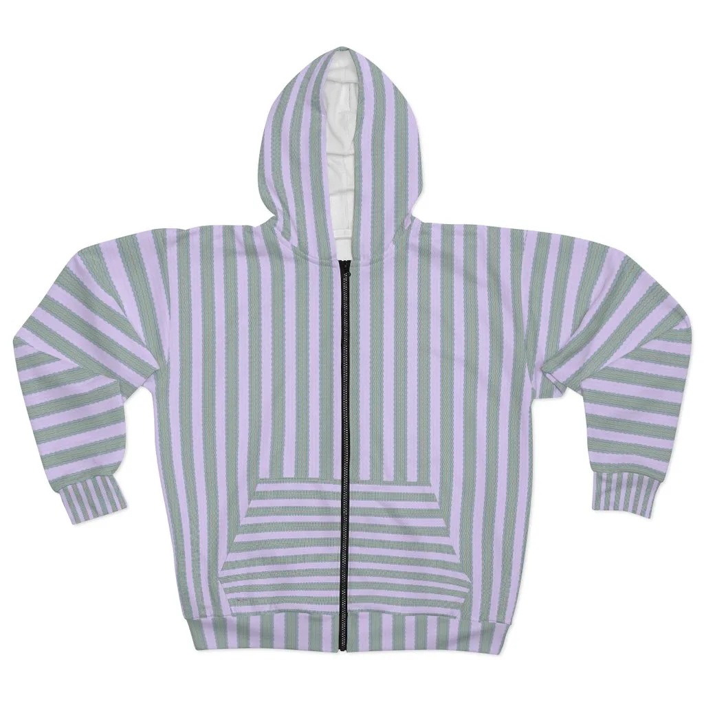 BirdGirls Blue Light AOP Unisex Zip Hoodie