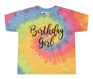 BIRTHDAY GIRL ON TIE DYE