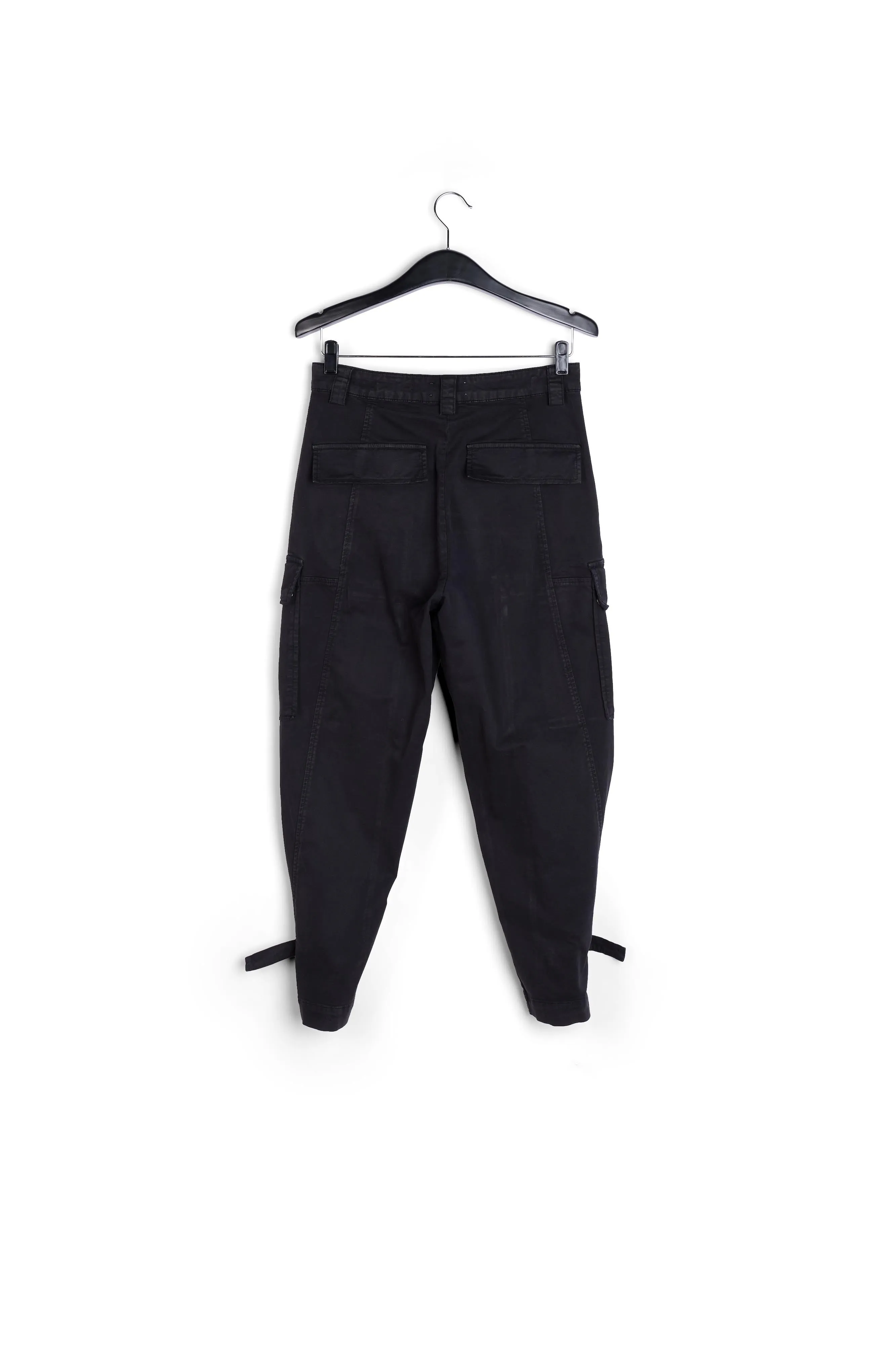Black cargo trousers