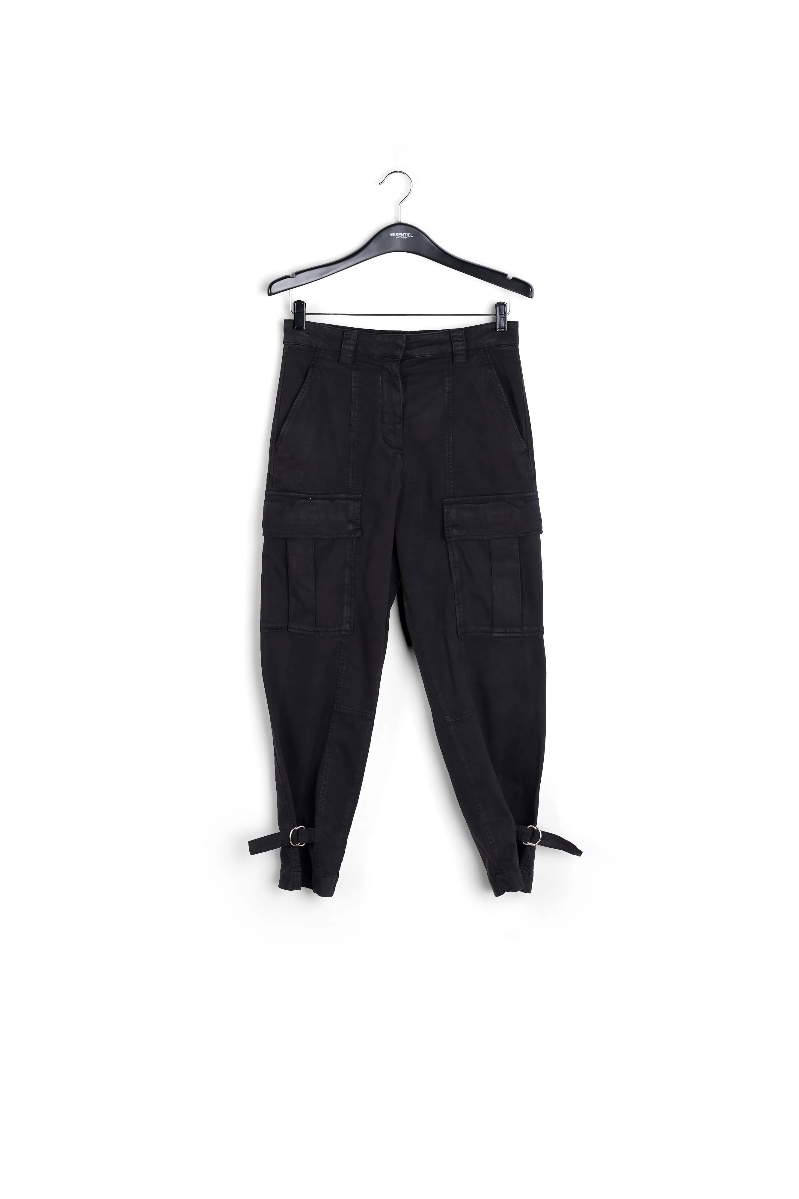 Black cargo trousers
