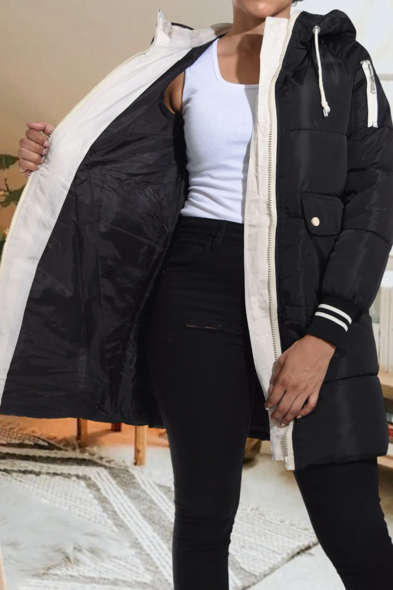 Black Long Puffer Jacket