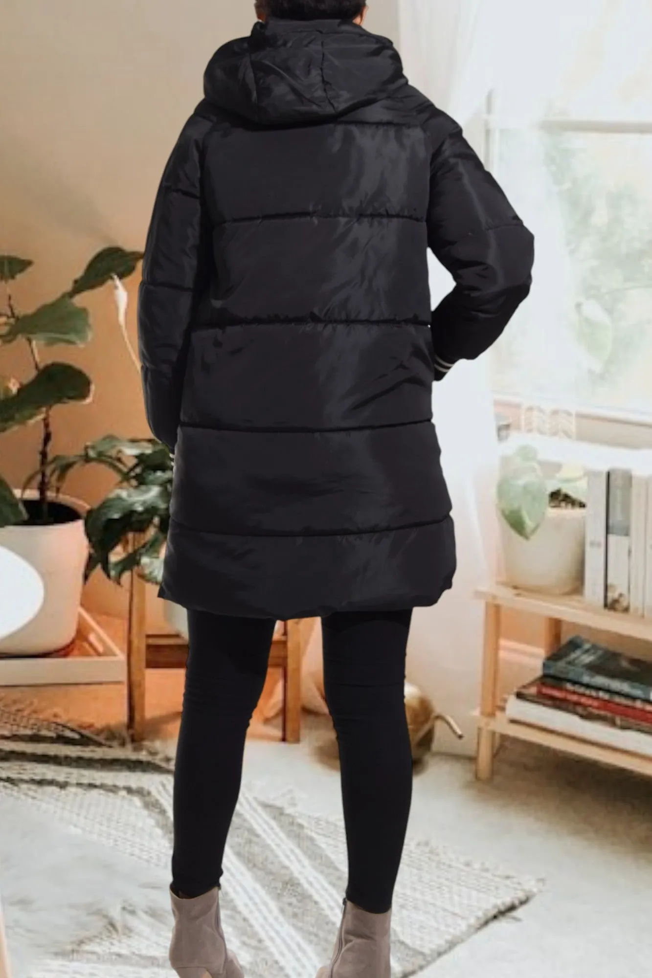 Black Long Puffer Jacket