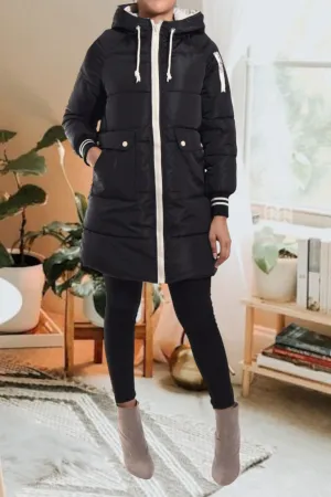 Black Long Puffer Jacket