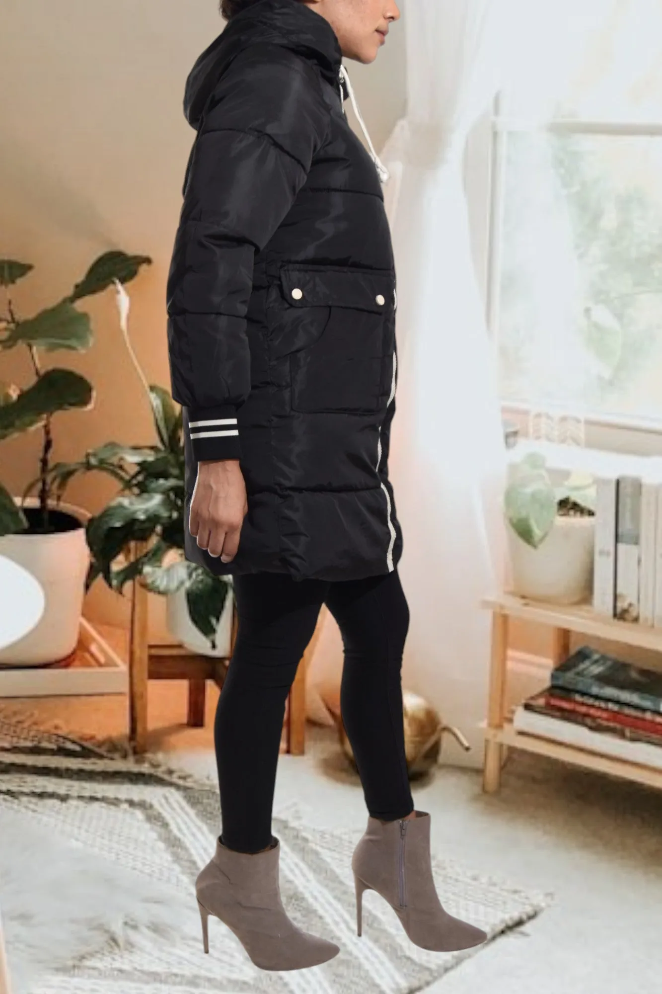 Black Long Puffer Jacket