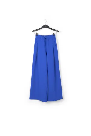 Blue wide-leg pants